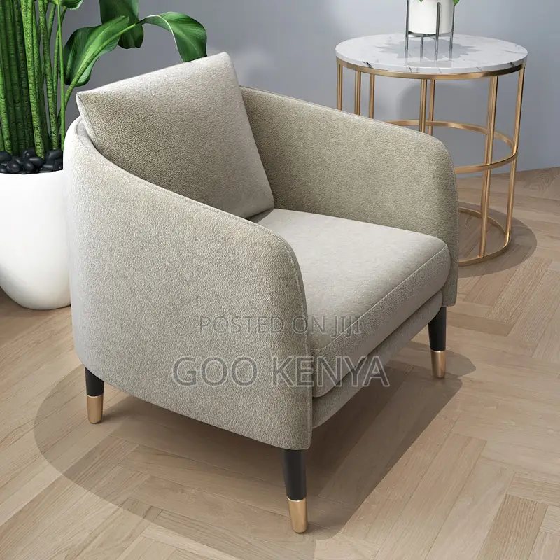 Home Chair; Modern Fabric Living Room Lounge Seat