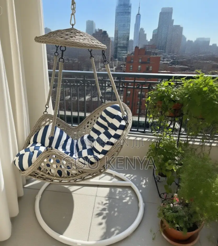 Outdoor Swing Chair; Balcony Egg Swing Standing Hammock Chair