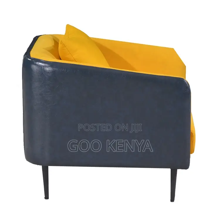 Living Room Chair; Cushioned Single Seat Fabric Chair With Back