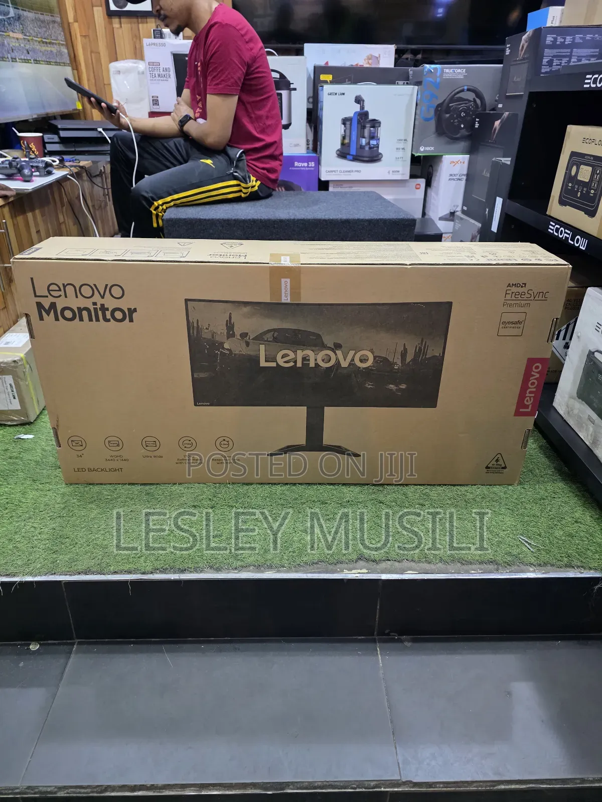 Lenovo G34w-30 34′′ Ultrawide Monitor WQHD Curved Gaming
