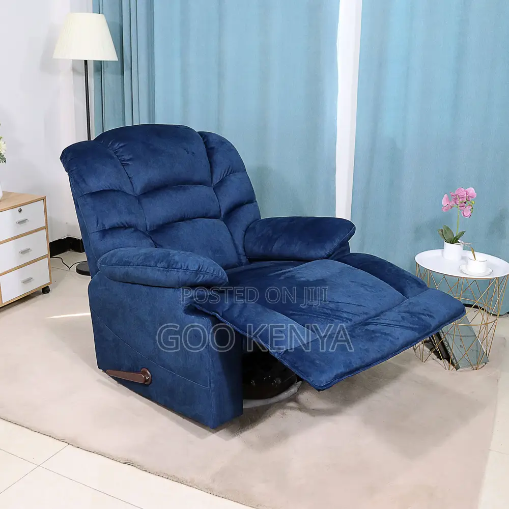 Home Sofa; Velvet Single Reclining Soft Sofa for Living Room