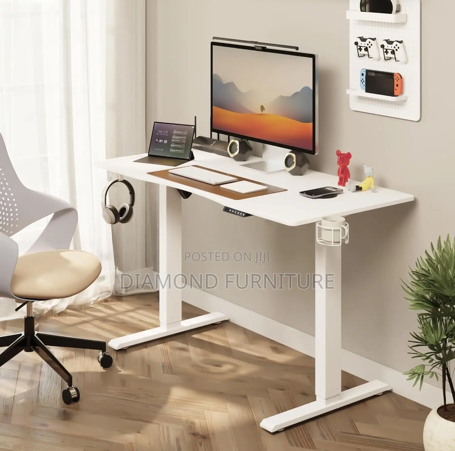 Office Furniture; Modern {120cm Height Adjustable Electric Office Desk