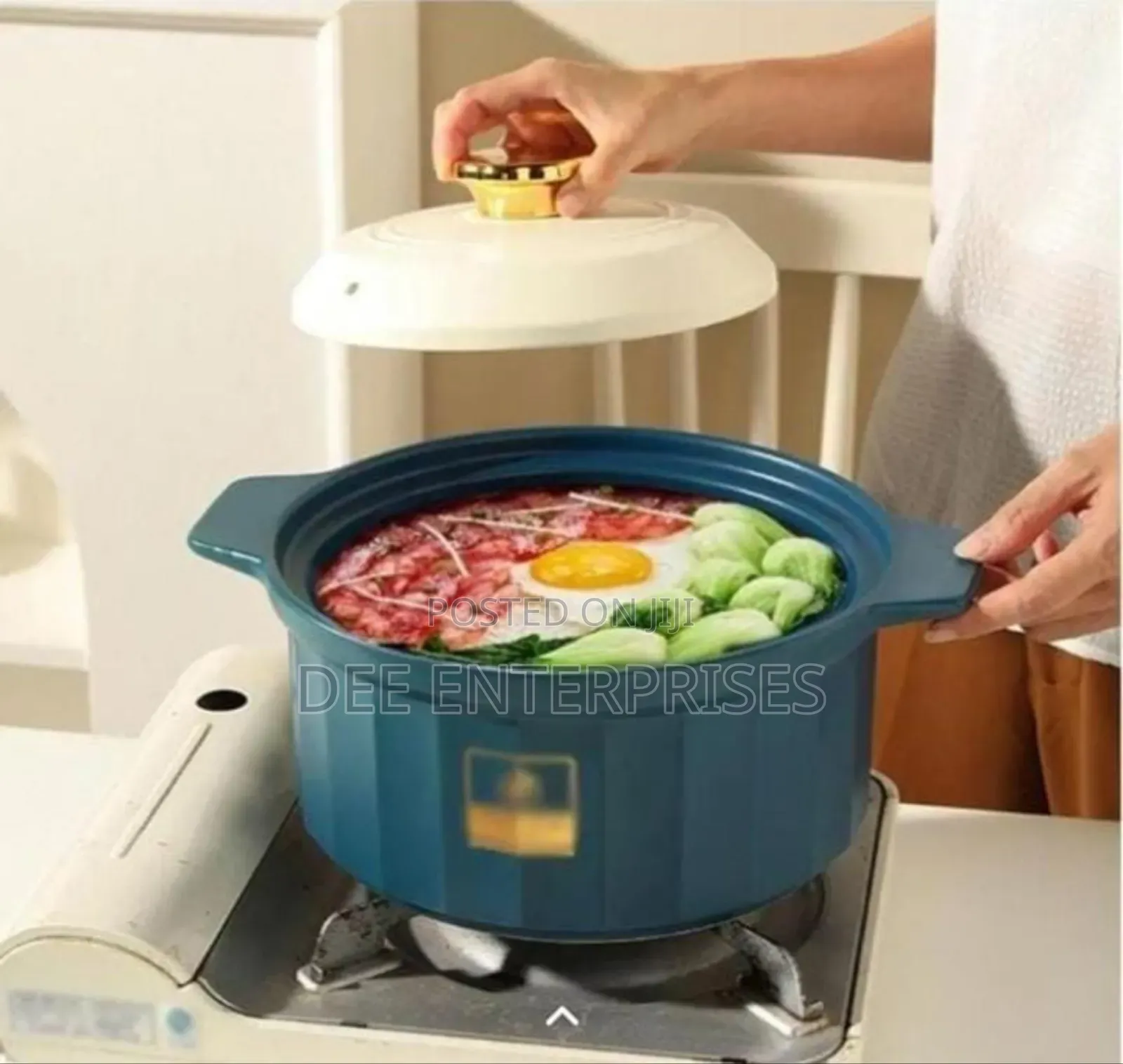 Ceramic Casserole Cooking Pot With Lid