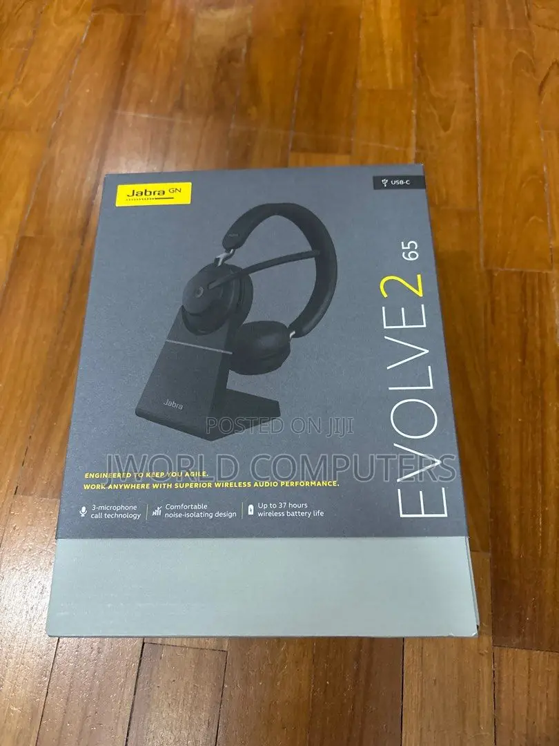 Jabra Evolve2 65, Stereo Headset Usb Type-a Bluetooth Black