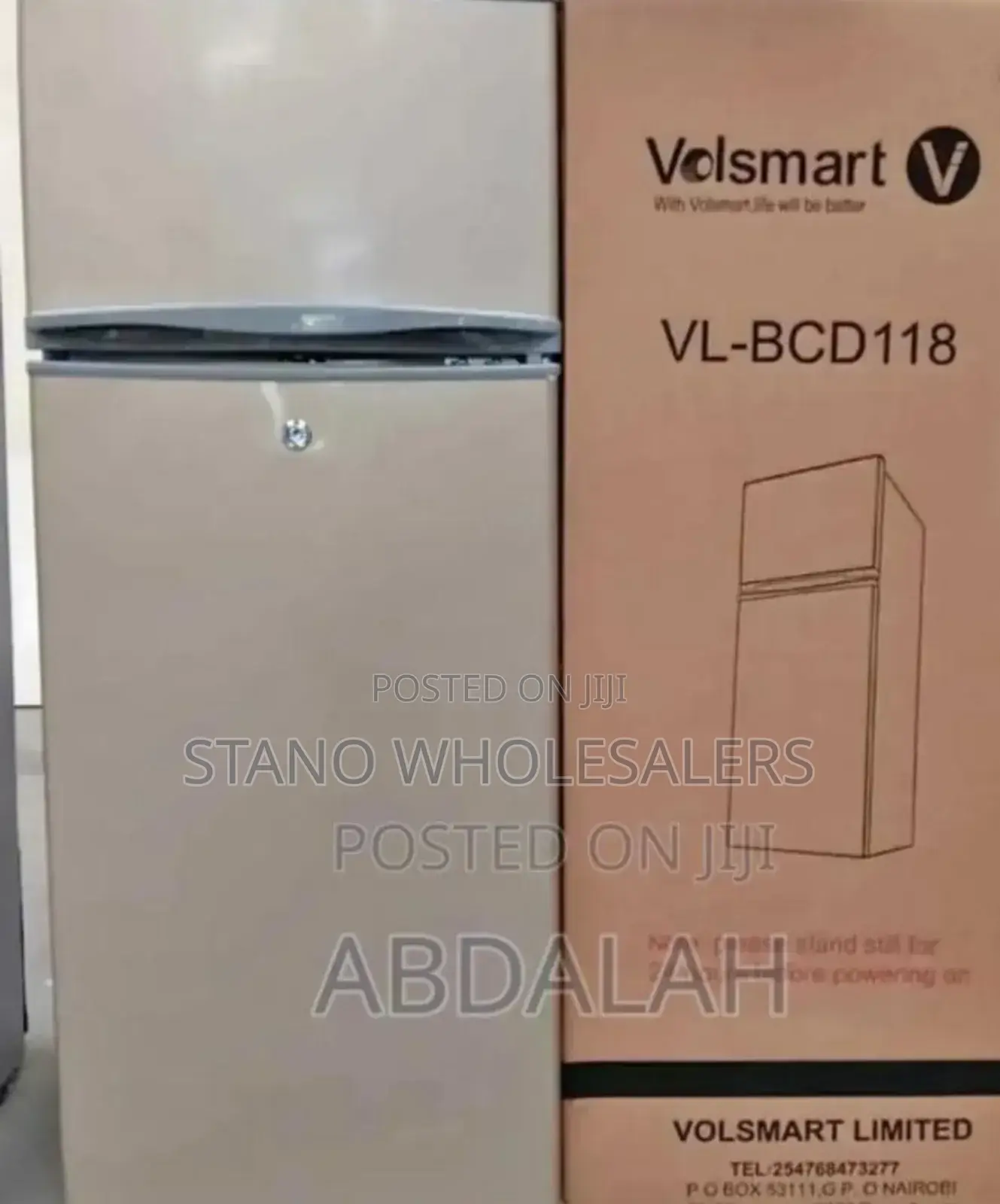 Volsmart 138litres Double Door Refrigerator