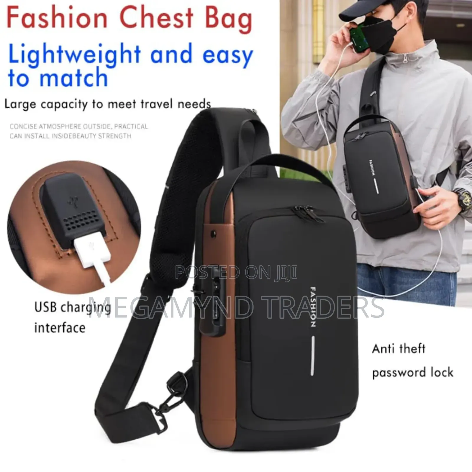 Chest Bag/Crossbody Sling Bag