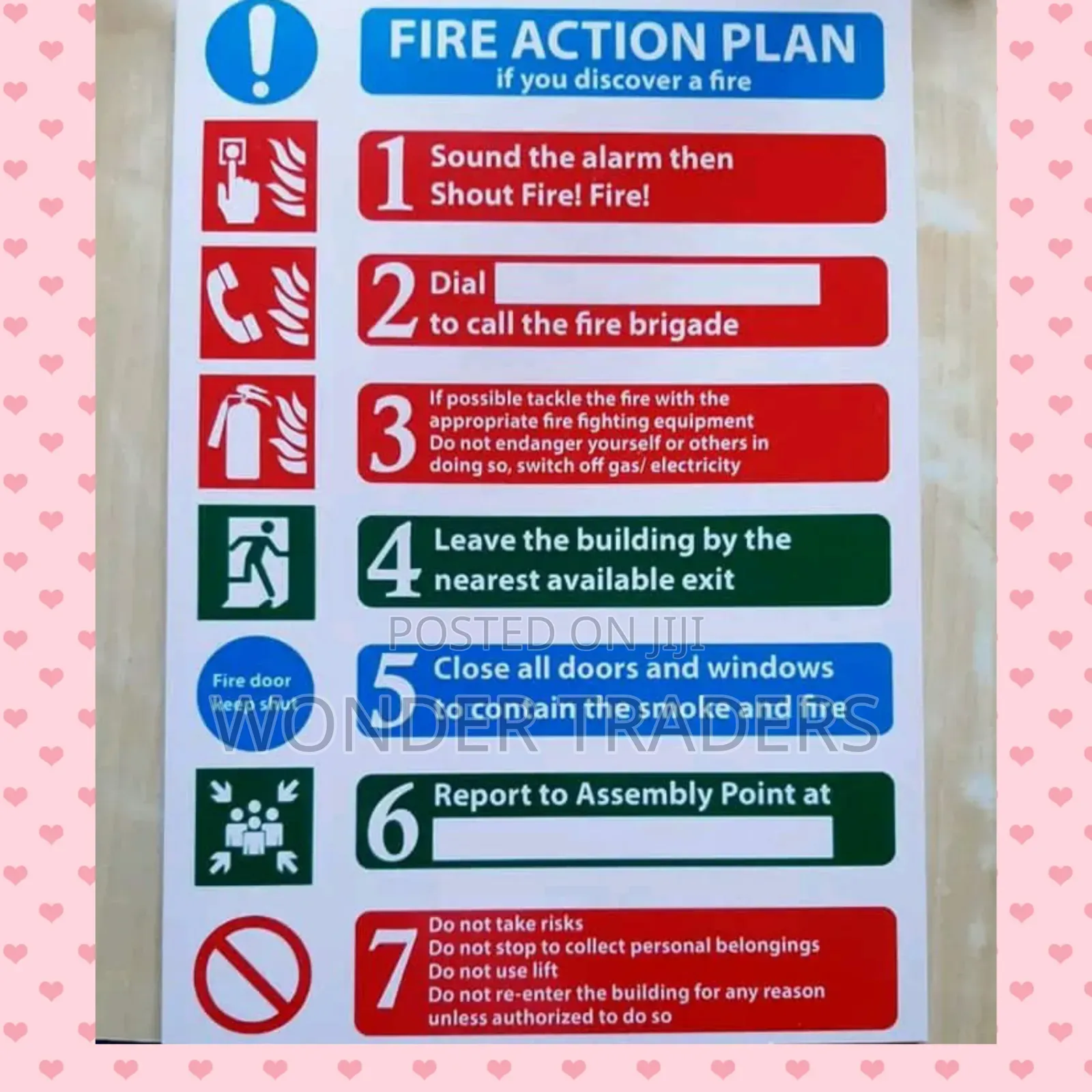 Fire Action Plan - Instructions Incade Fire Occurrence