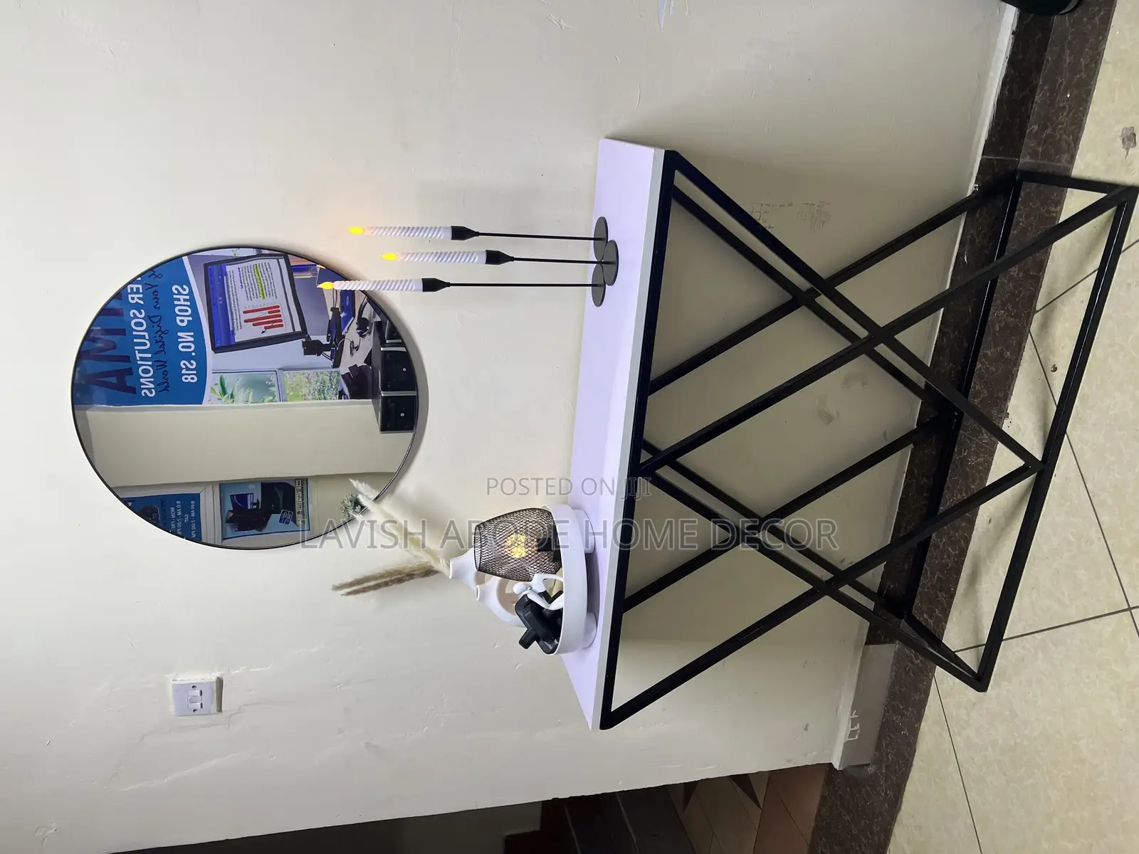 Classy Console Table With Mirror