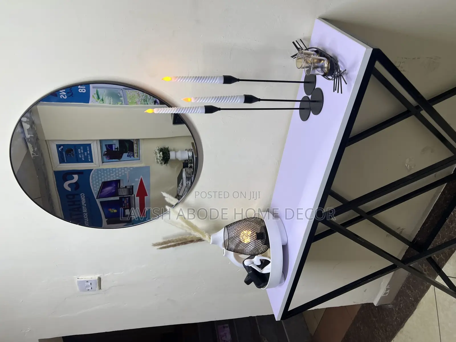 Classy Console Table With Mirror
