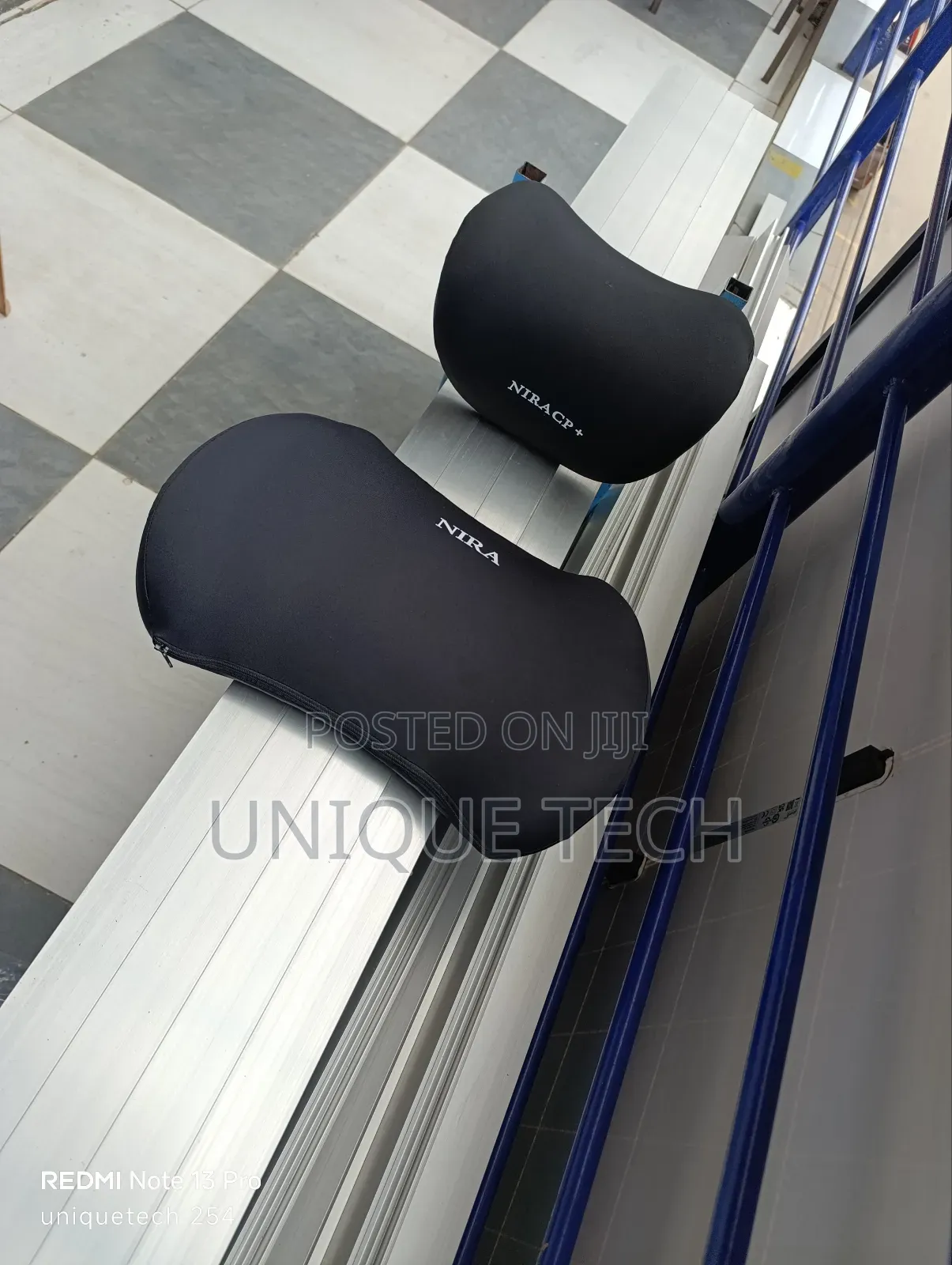 Back Neck Cushion Set for Cars Black and Grey Options