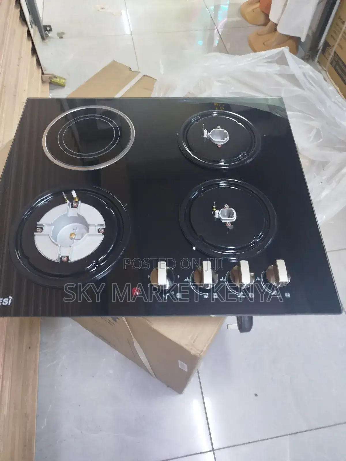 Brand New Bolesi Inbuilt Hob 3 Gas 1 Ceramic 60cm