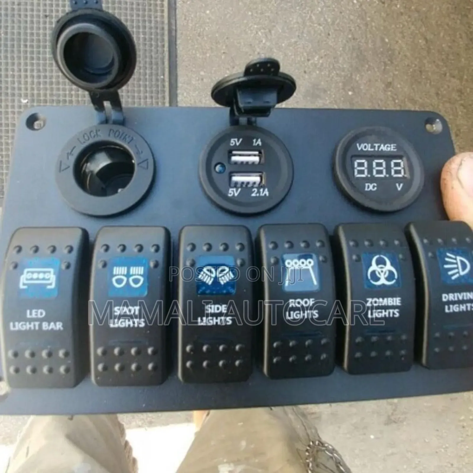 Universal 6 Gang Rocker Switch Panel With Led Display