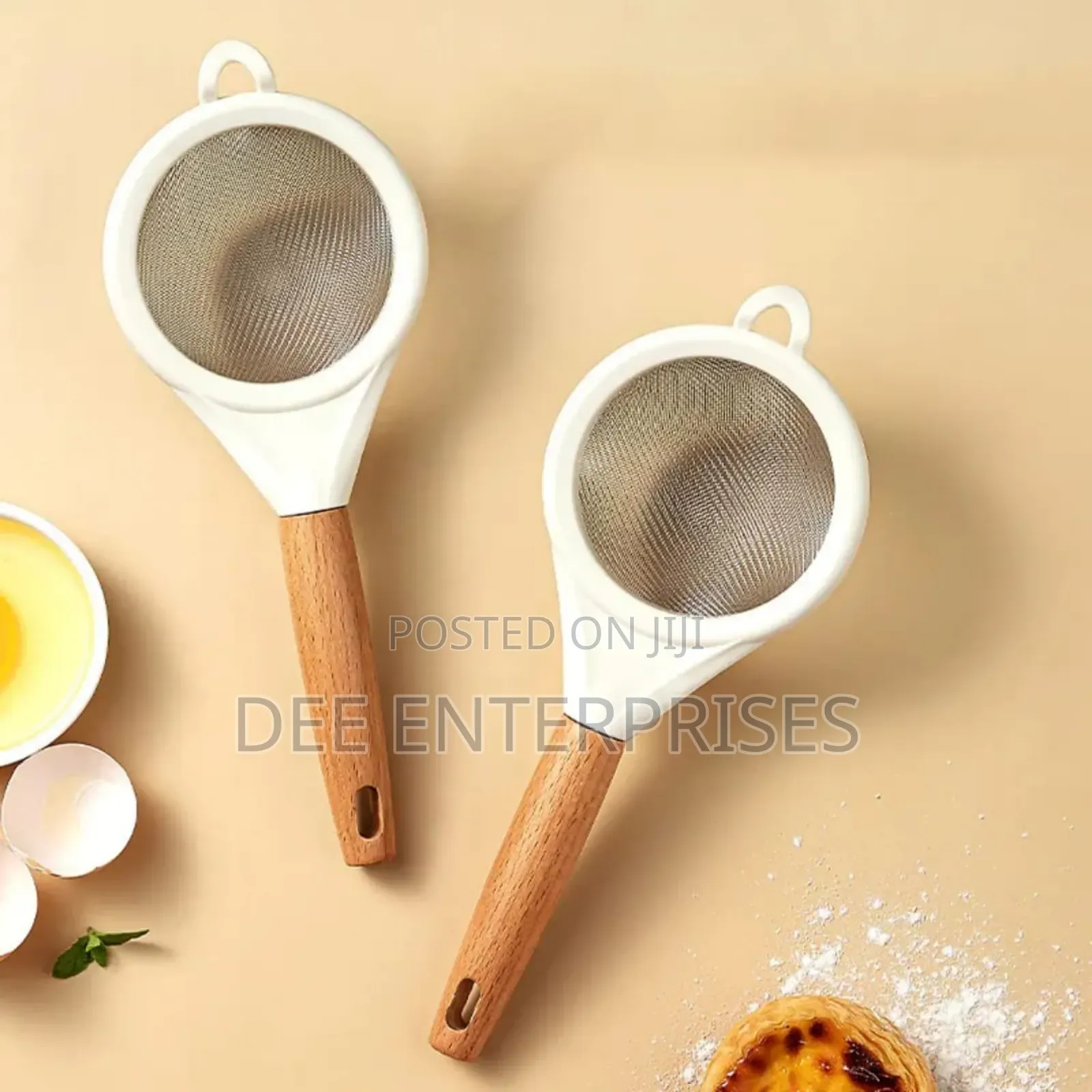 Wooden Handle Stainless Steel Fine Mesh Sieve/Strainer