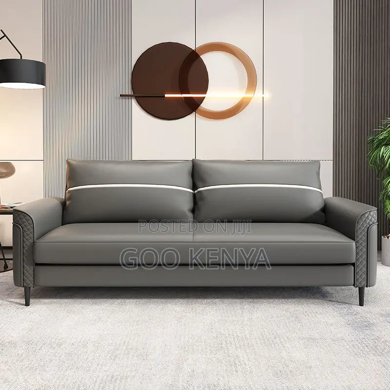 Home/Office Sofa; Modern 5-Seater Leather Sofa for Living Room/Office