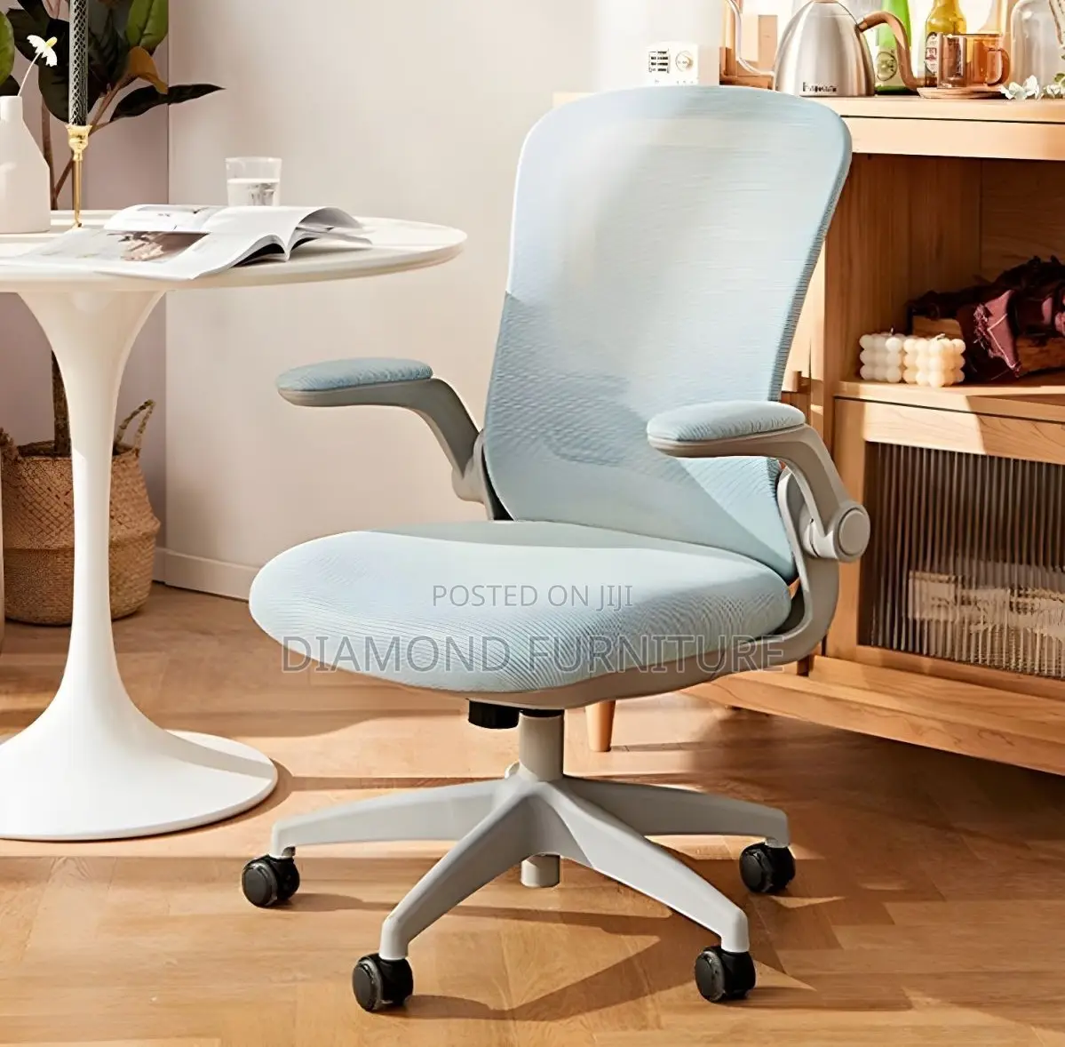 Office Furniture; Mid-Back Ergonomic Office Chair for Comfort