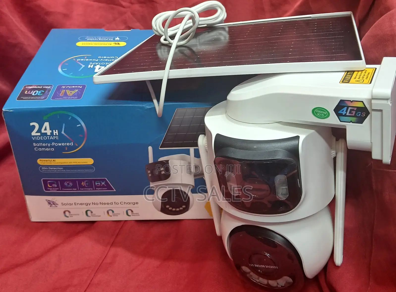 Av4 Icsee Solar Powered 4g Dual Lens Camera Aov Series