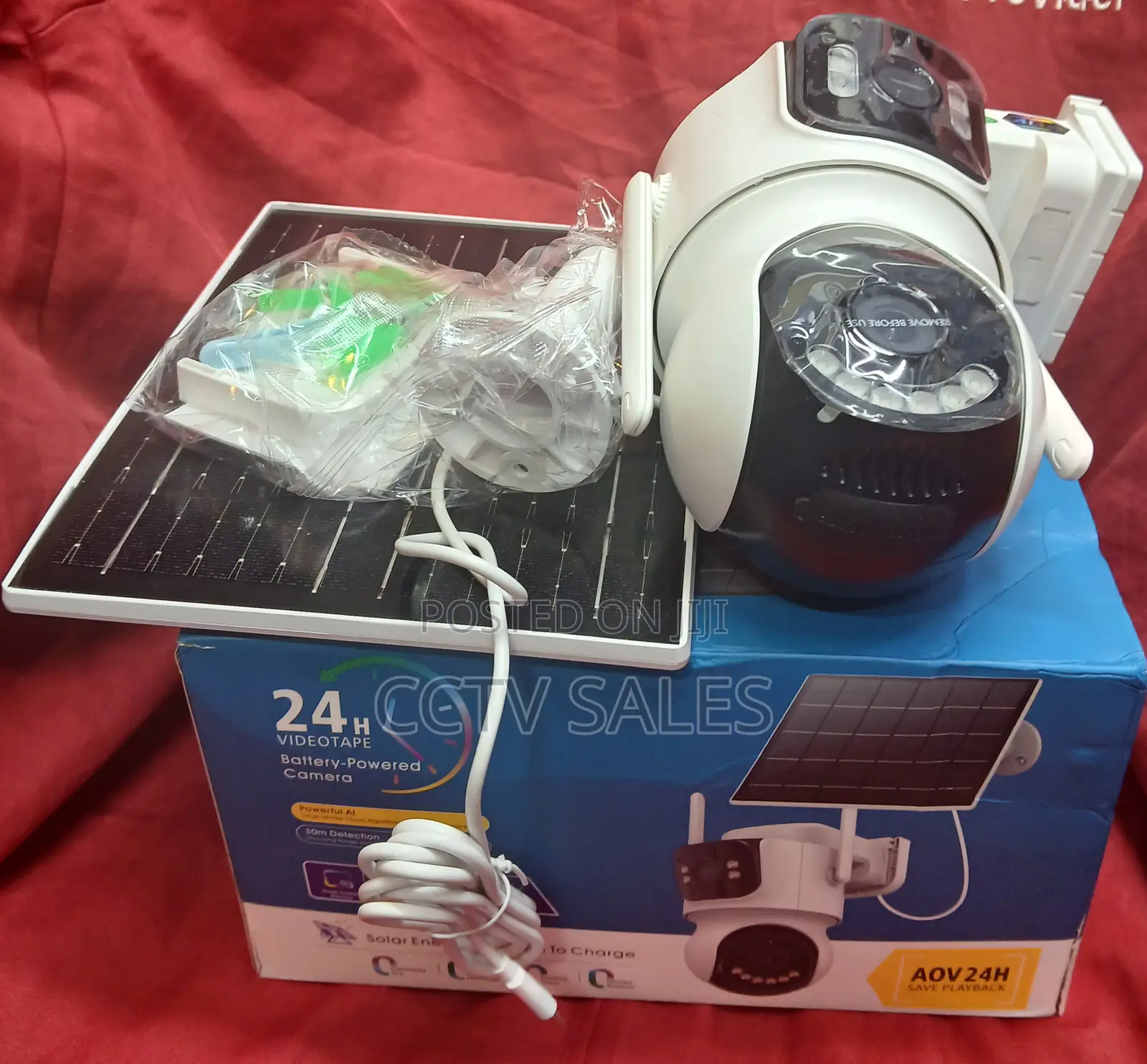 Av4 Icsee Solar Powered 4g Dual Lens Camera With Clear Night Vision