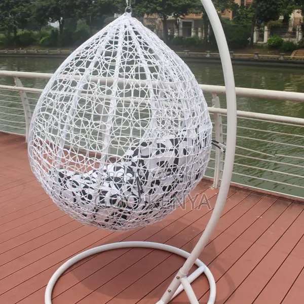 Home Swing Chair; Patio Hanging Hammock Chair With Cushions