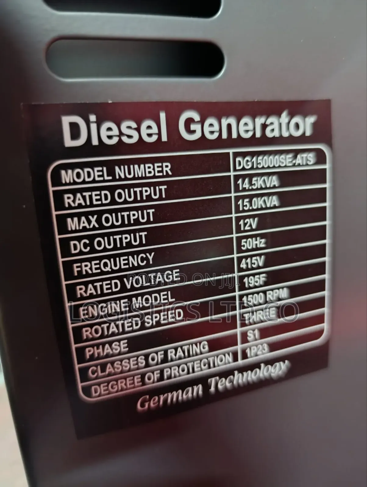 Tavas Super Silent Diesel Generator 15kva With Ats 3 Phase