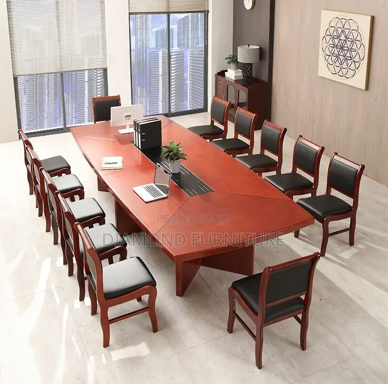 Office Furniture;Spacious 10-Seater Boardroom Table for Modern Offices