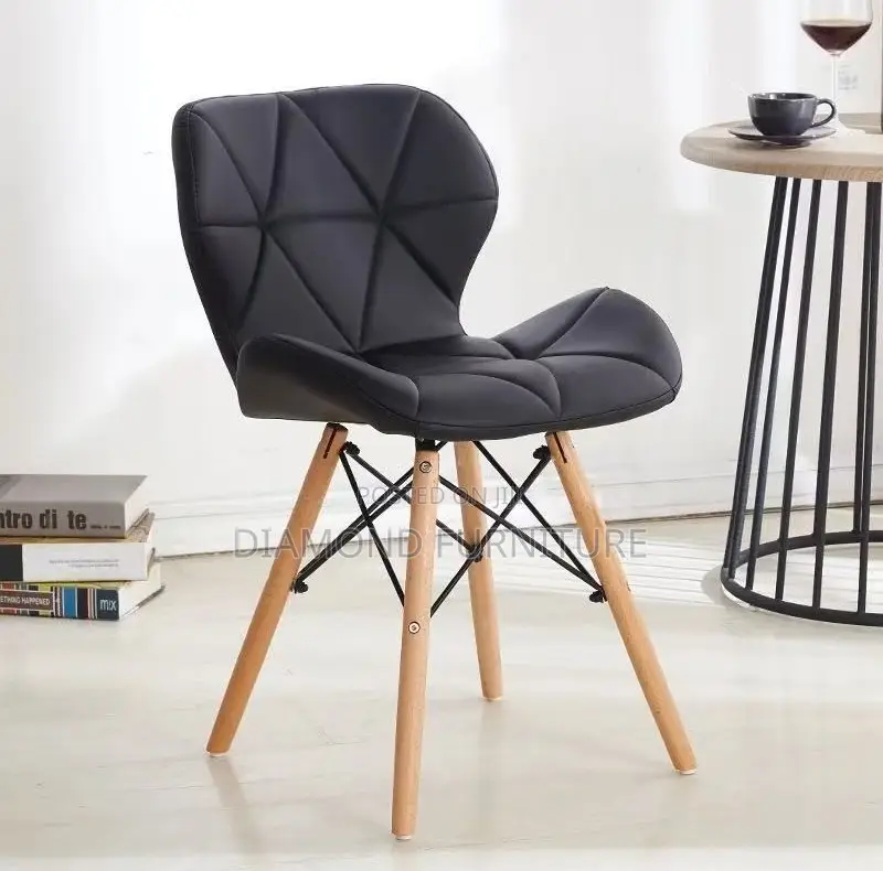 Home Furniture;Modern {Padded Eames Chair} With Comfortable Cushioning