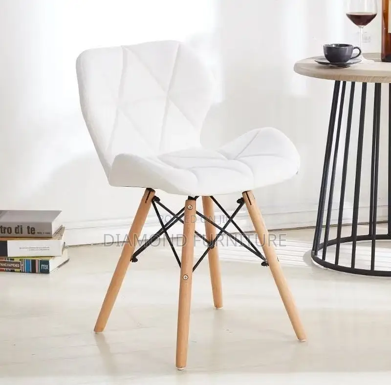 Home Furniture;Modern {Padded Eames Chair} With Comfortable Cushioning