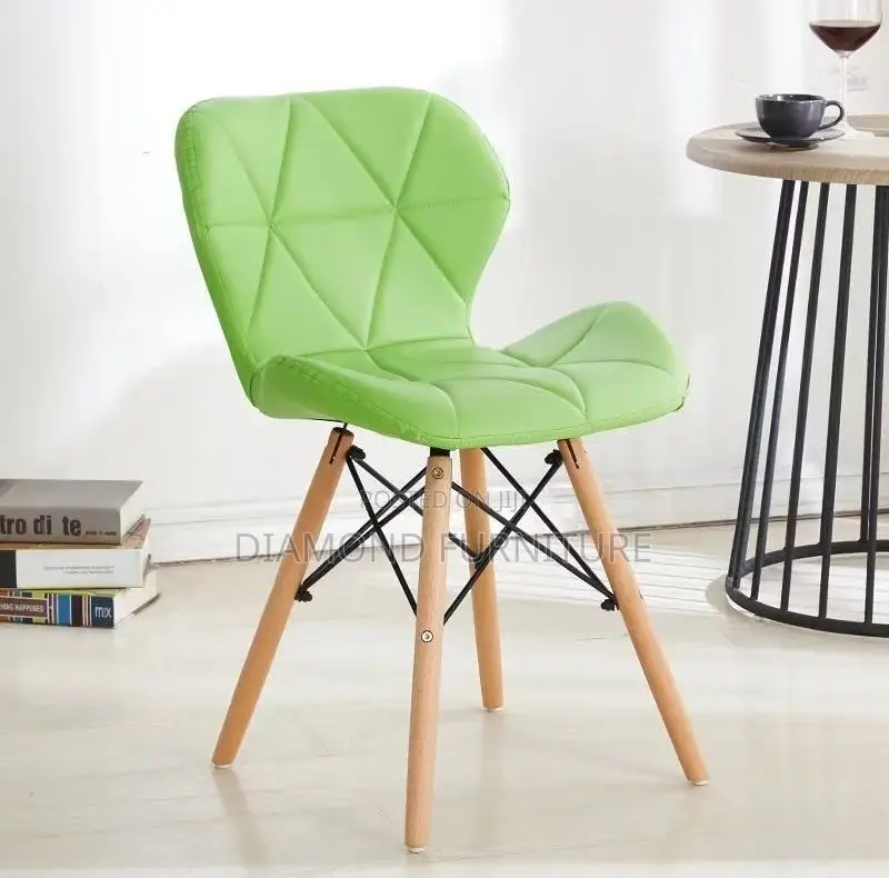 Home Furniture;Modern {Padded Eames Chair} With Comfortable Cushioning
