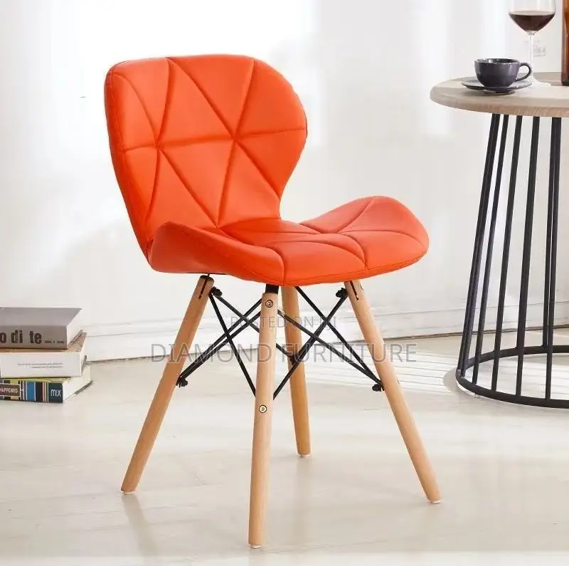 Home Furniture;Modern {Padded Eames Chair} With Comfortable Cushioning