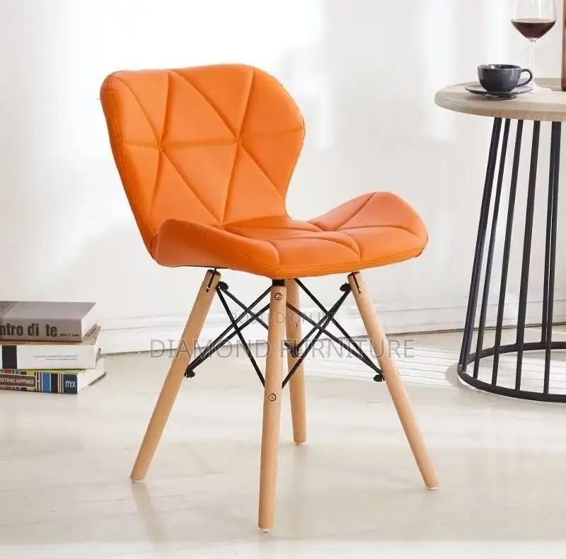 Home Furniture;Modern {Padded Eames Chair} With Comfortable Cushioning