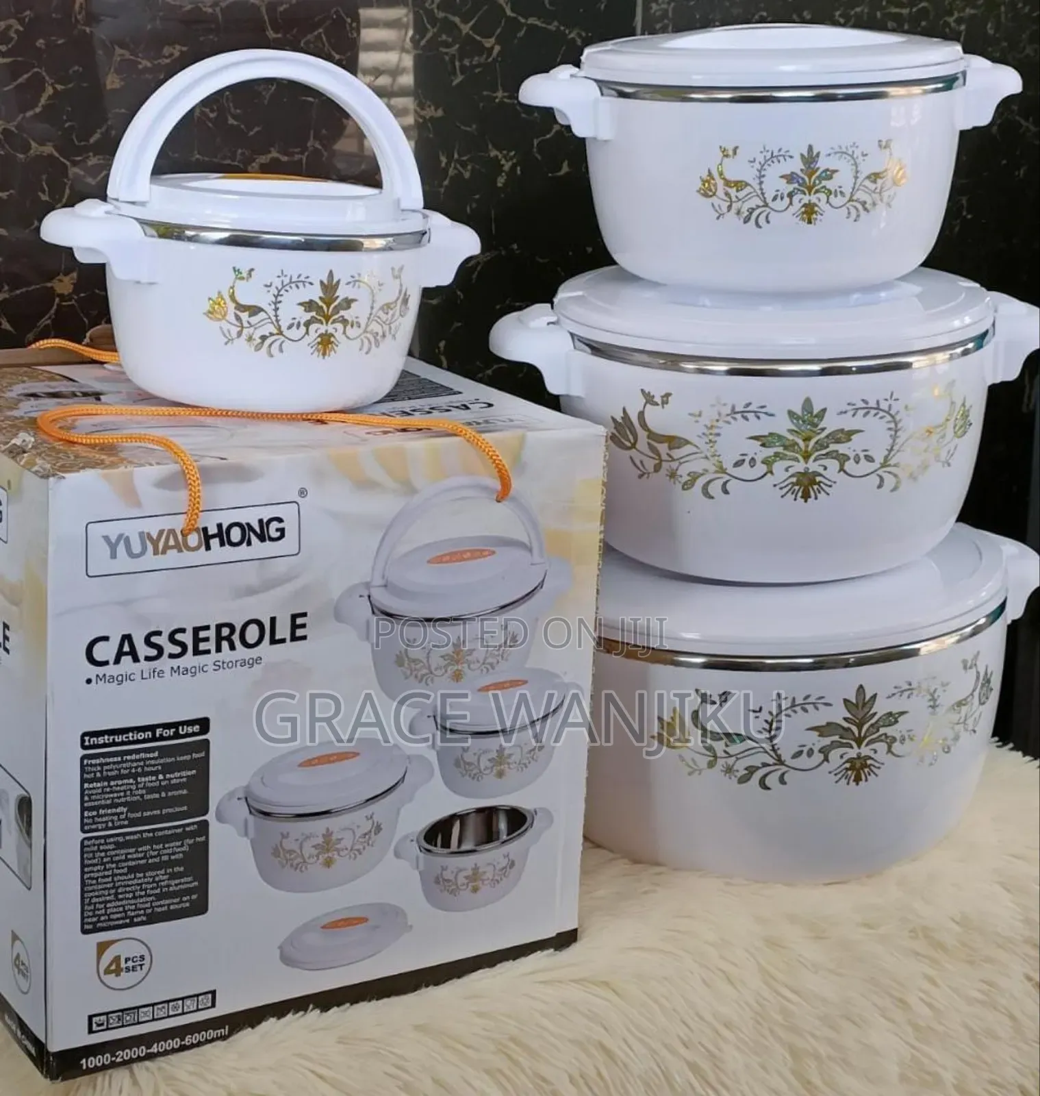 Casserole Hot Pot
✓ 4 Set Insulated Hotpot