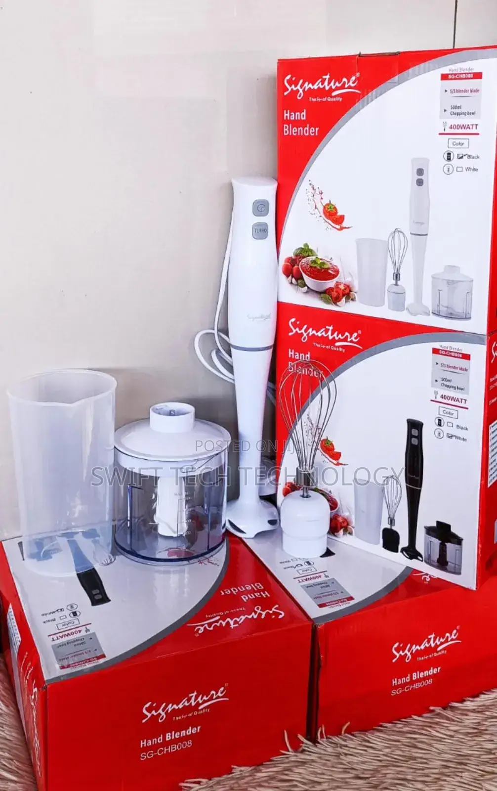 3in1 Electric Hand Blender (400w)
(Sg-CHB-008)
1