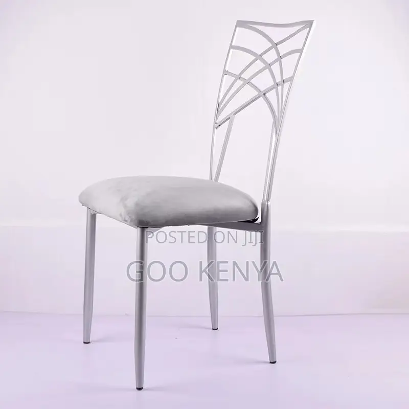 Outdoor Chair; Elegant White Garden Chair With Gold Legs
