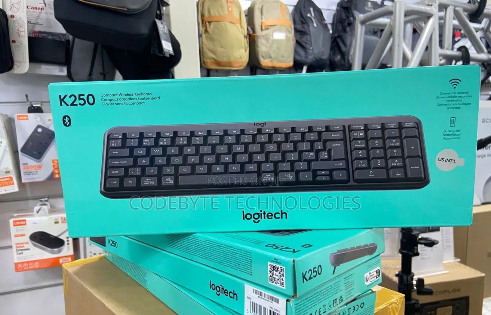 Logitech Compact Bluetooth Wireless Keyboard - Graphite 