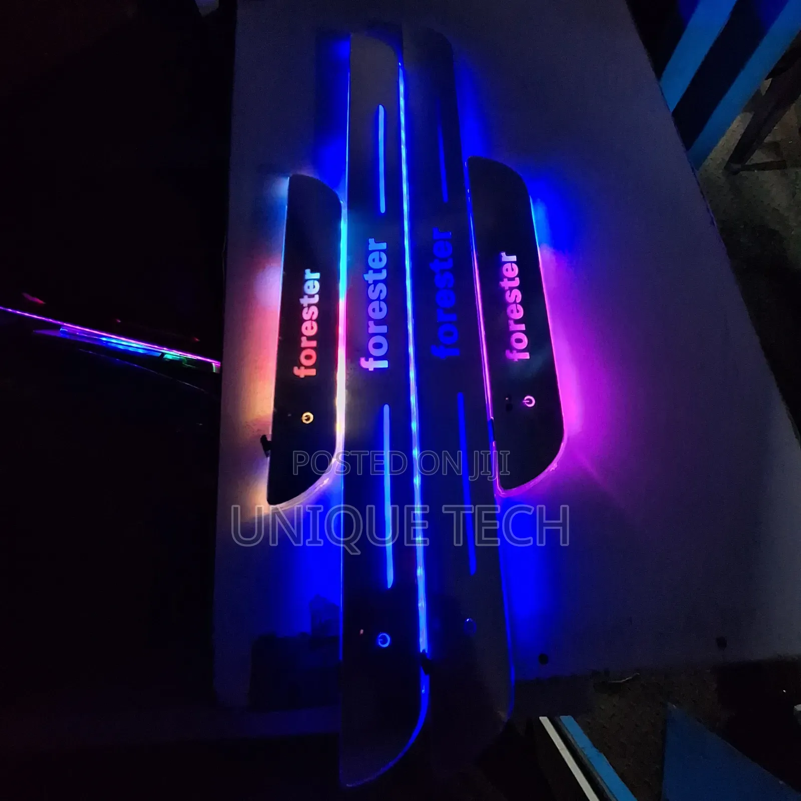 Elegant Branded Led Door Steppers With Car Logo Lighting