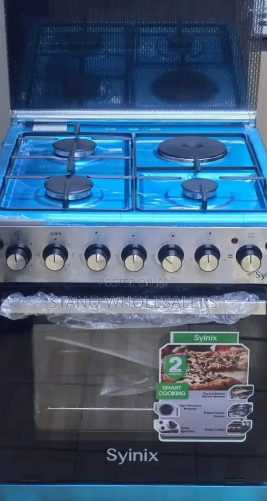 Syinix 60 by 60 Cooker 3+1