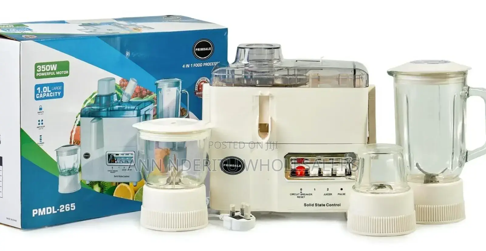 Primadale 4 in 1 Juicerand Food Processor