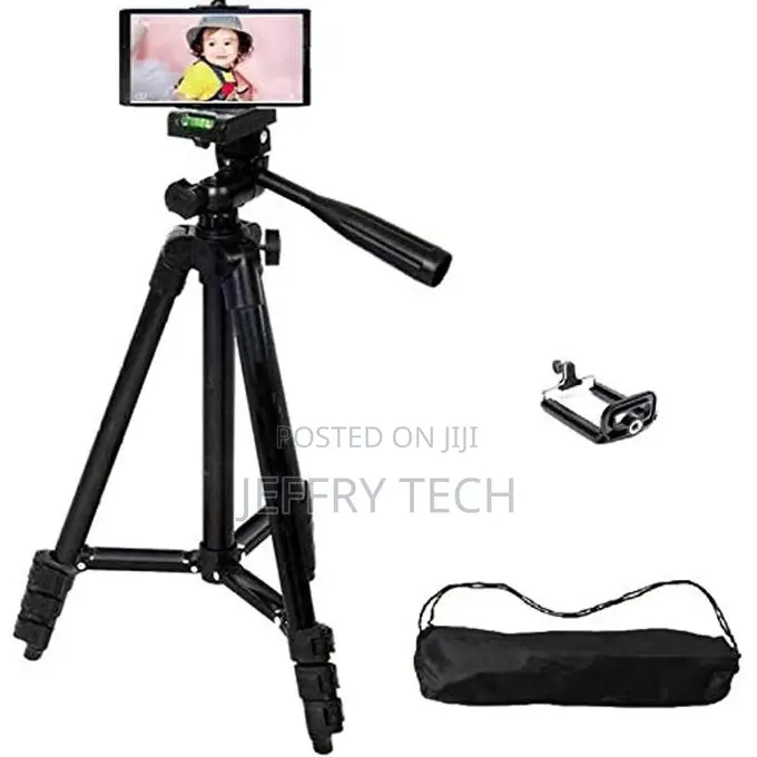 Portable Tripod. Tripod for Mobile and Camera - Lightweight Aluminum -