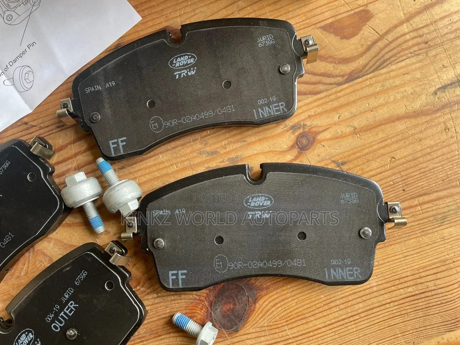 Range Rover, Sport Discovery Front Brake Pads Lr134644