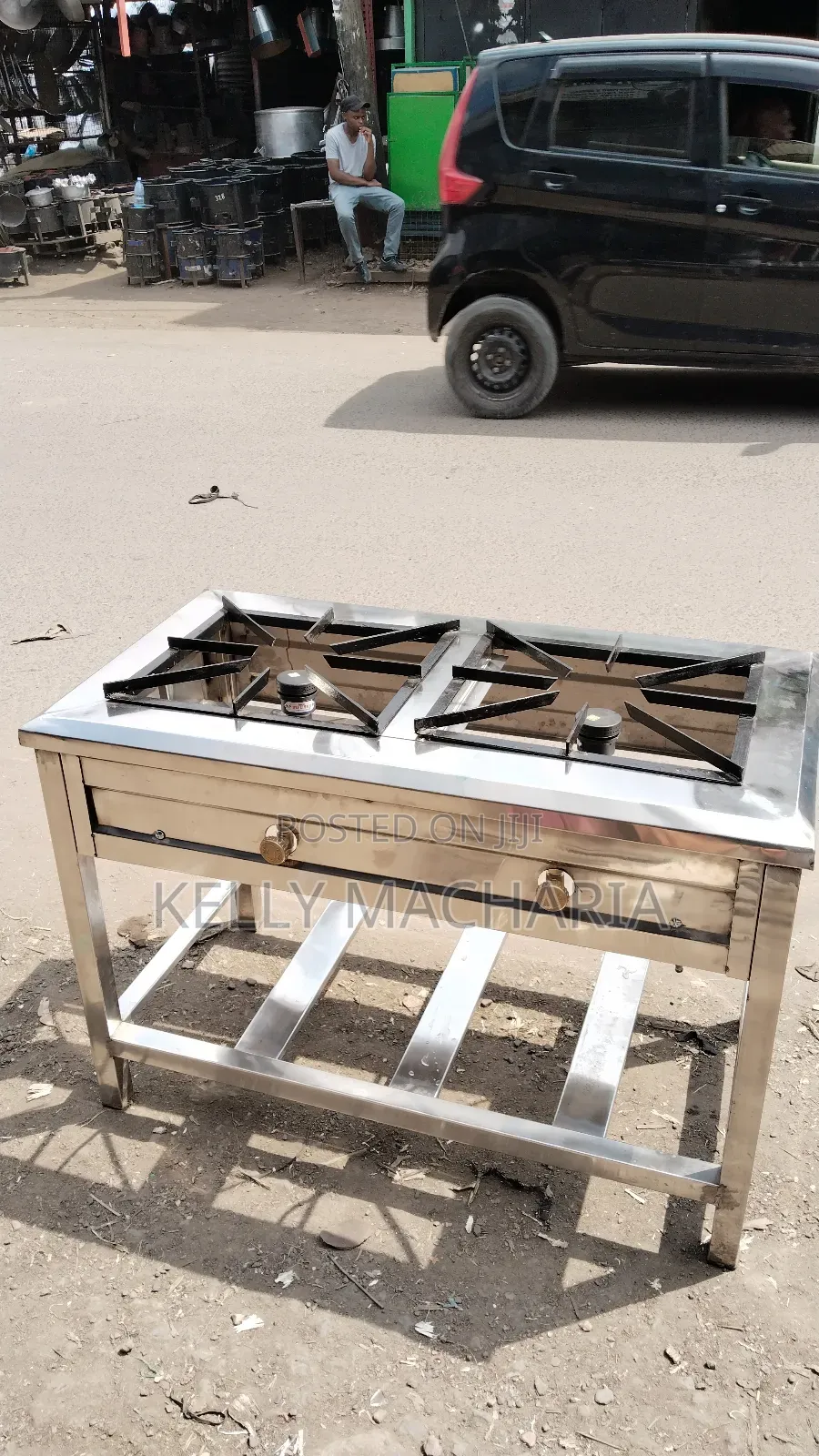 Stainless Two Burner Gas Grill Jikos