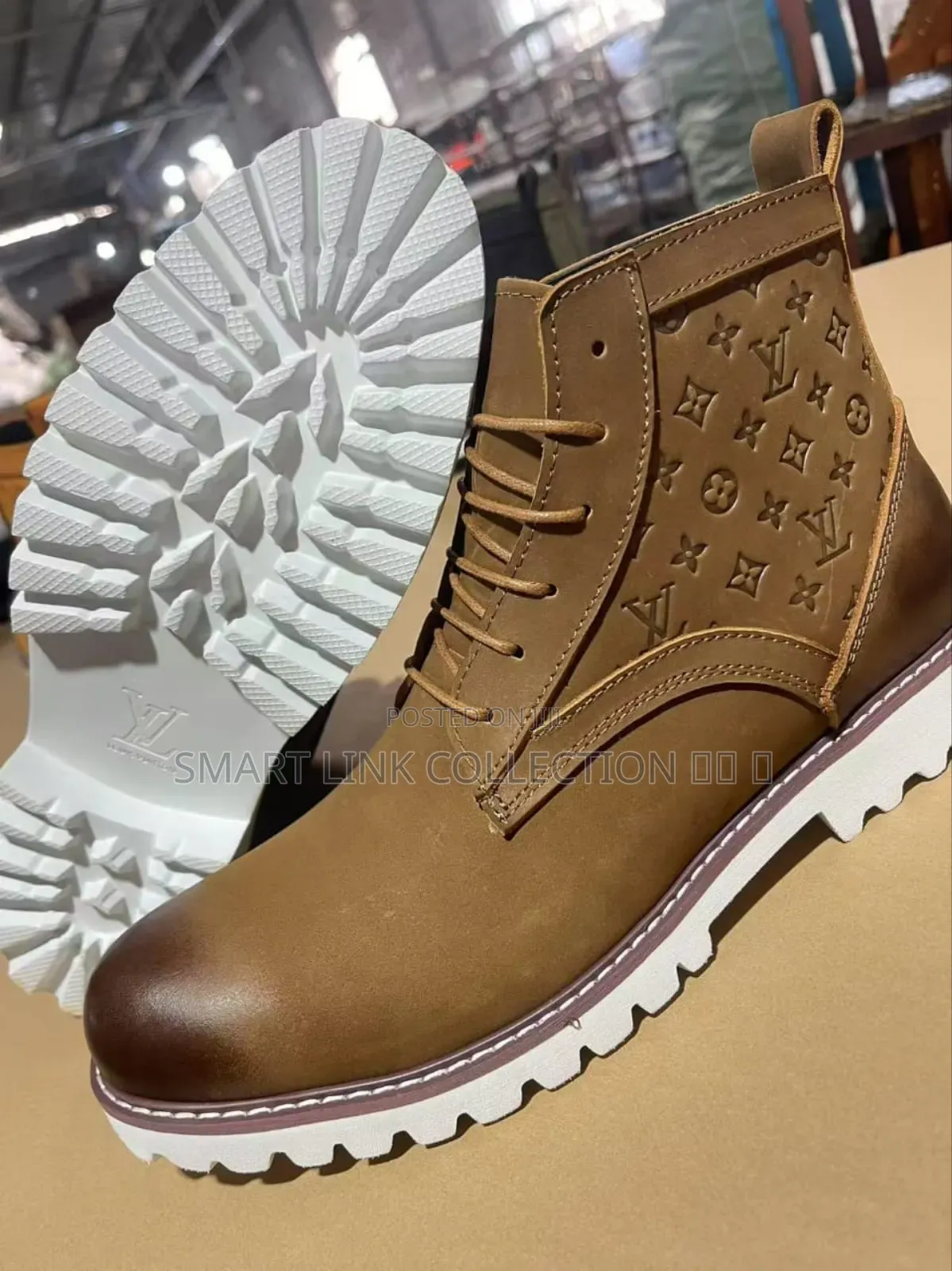 Louis Vuitton White Sole Boots