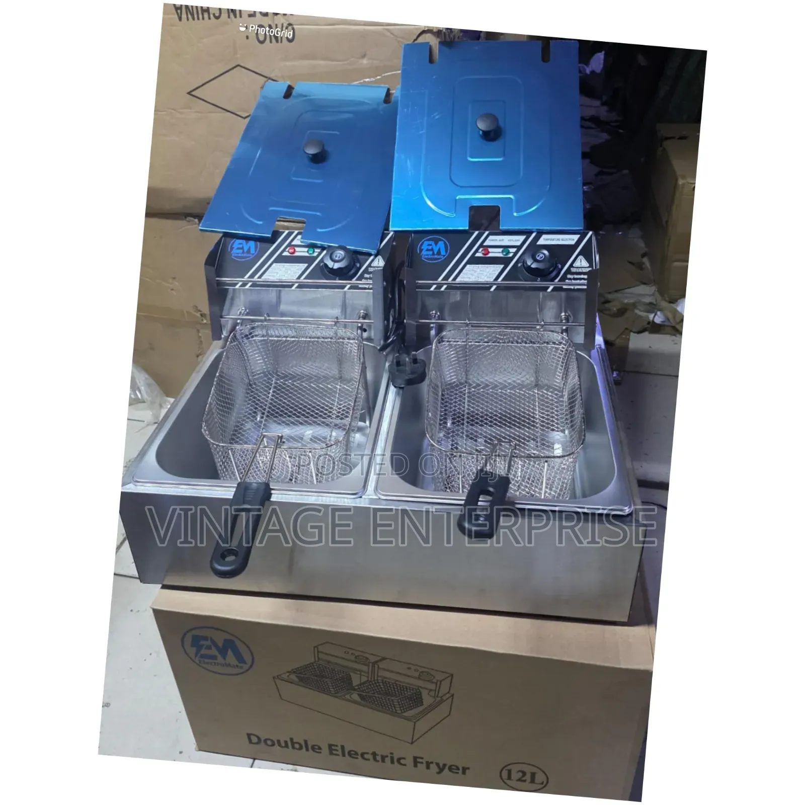 Electromate Double Deep Fryer