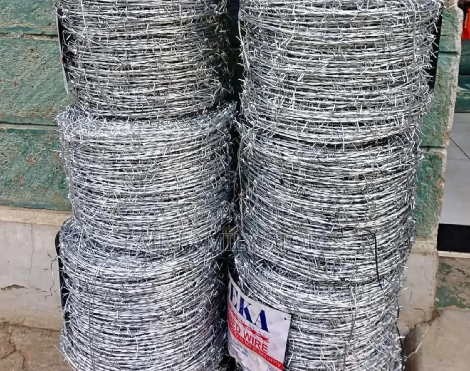 610 Meters, Galvanized Berbed Wire
