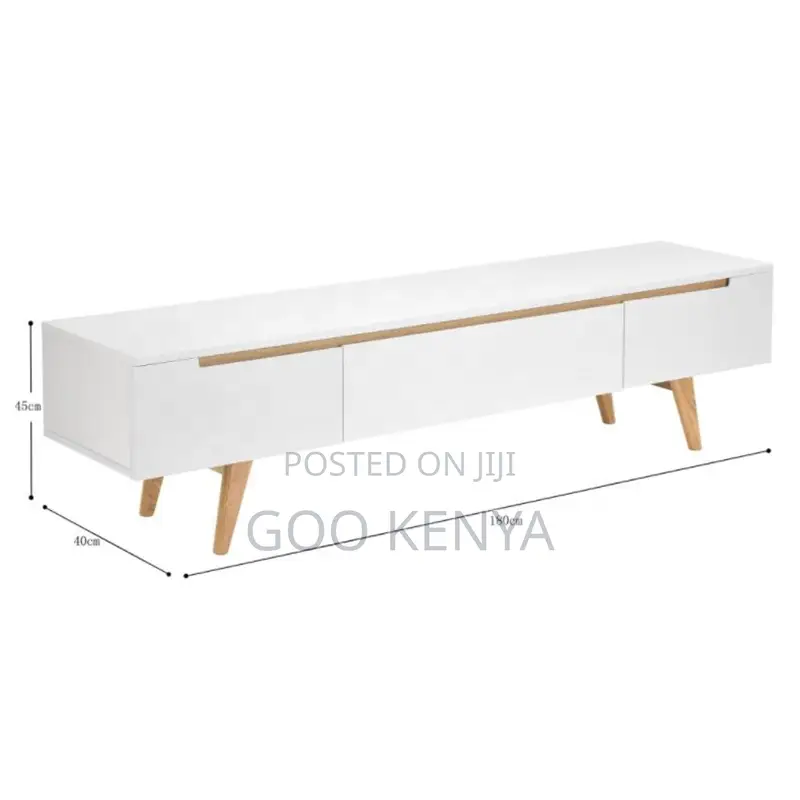 Home Tv Cabinet; Wooden Tv Sideboard With Storage Compartments