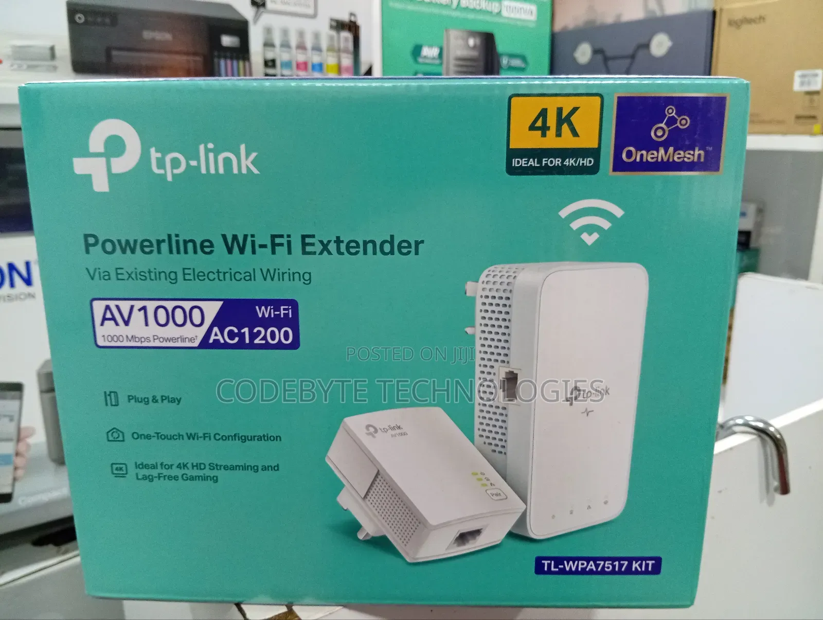 Tp- Link Tl-Wpa7517 Av1000 Gigabit Powerline Ac Wi-Fi Extender Kit
