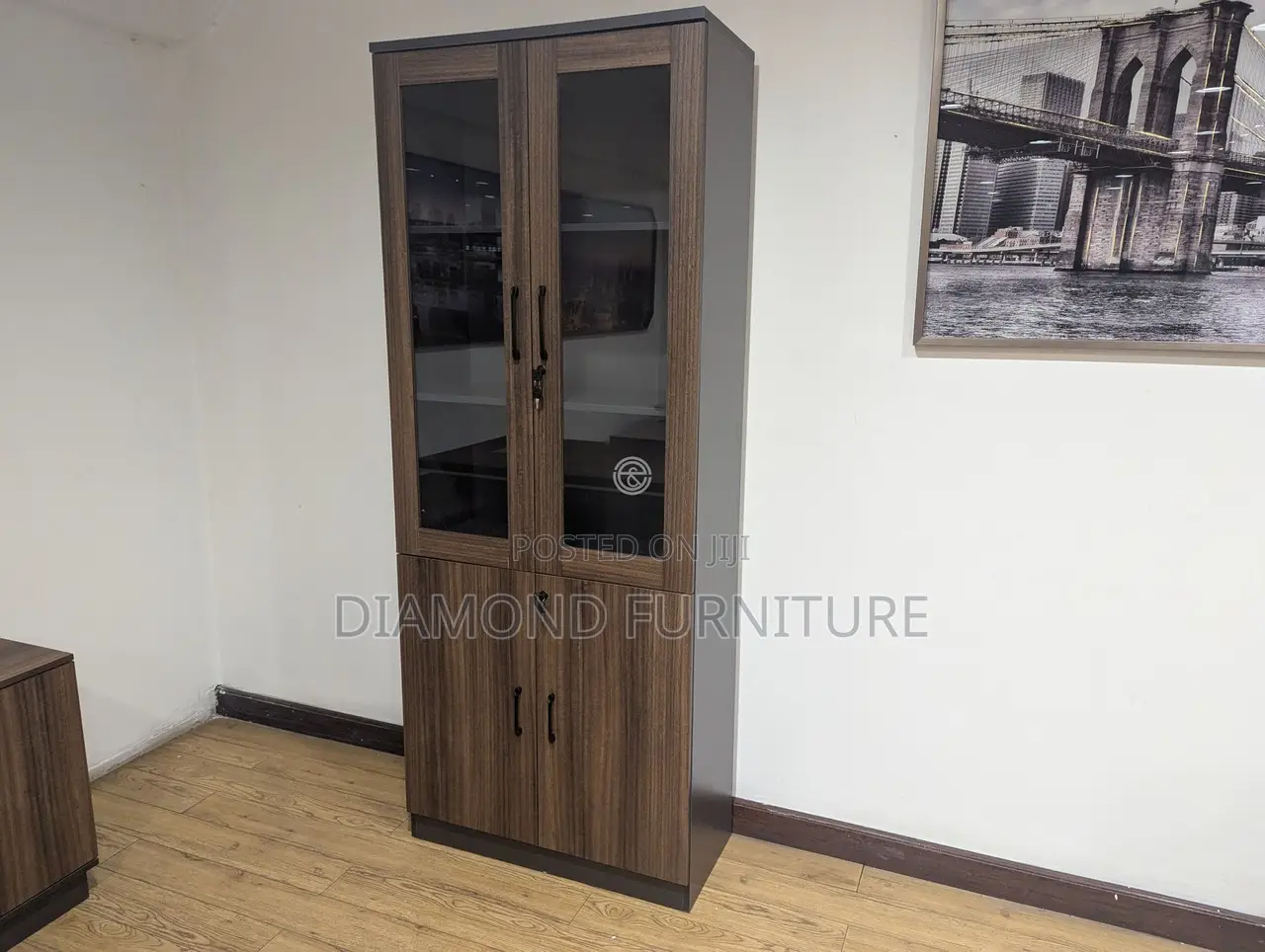 Office Furniture; Durable Wooden Office Storage Cabinet With {2-Doors}