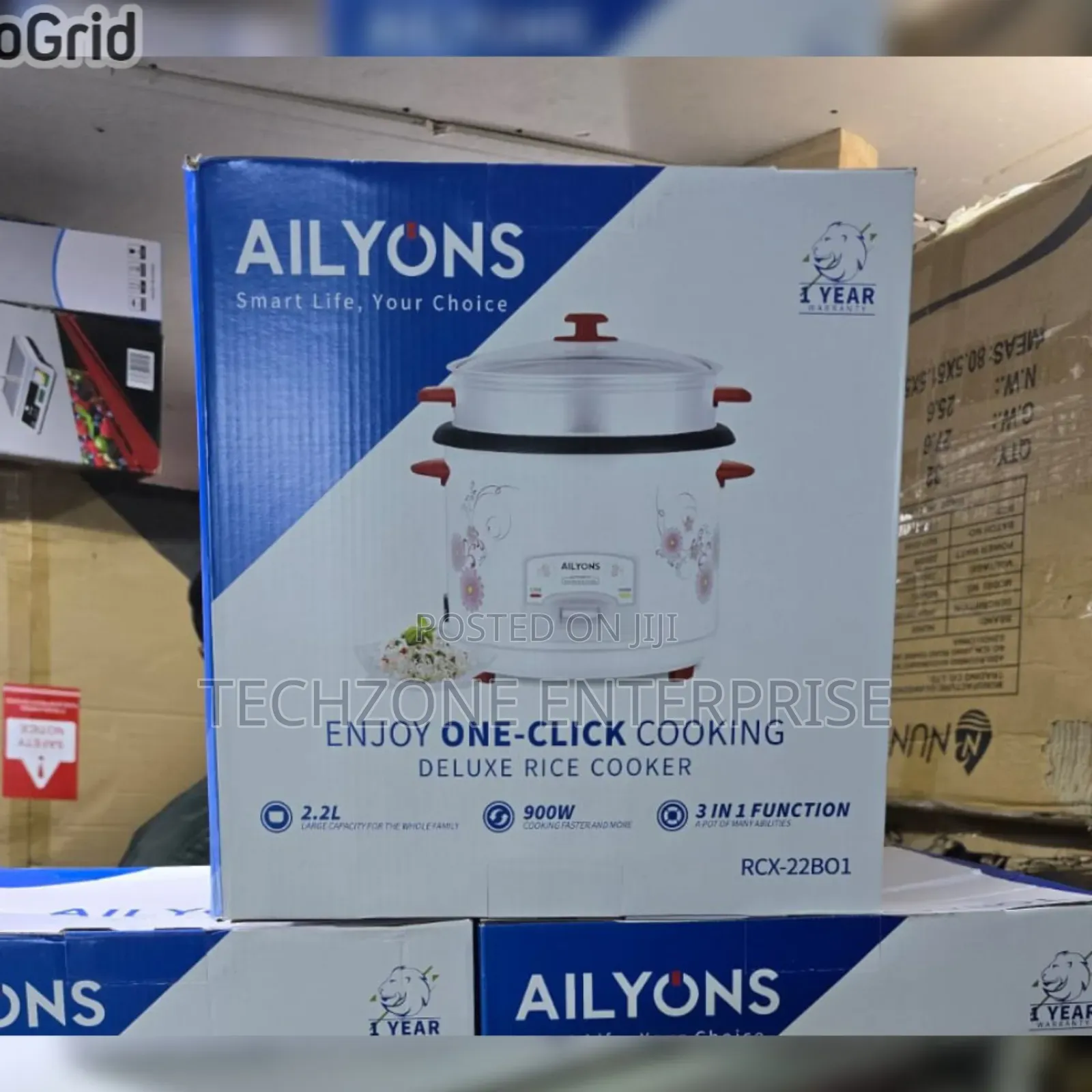 Ailyons RCX-18b01 1.8l 3-in-1 Deluxe Quality Rice Cooker 