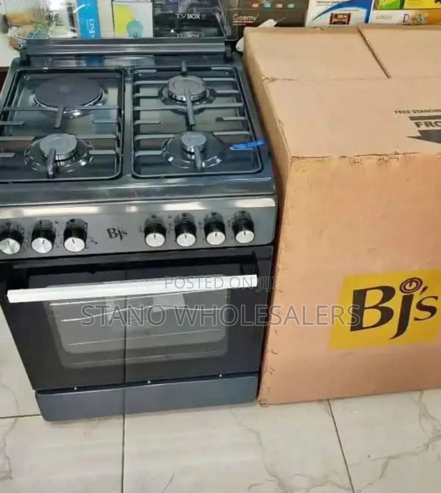 Grey BJS Standing Cooker