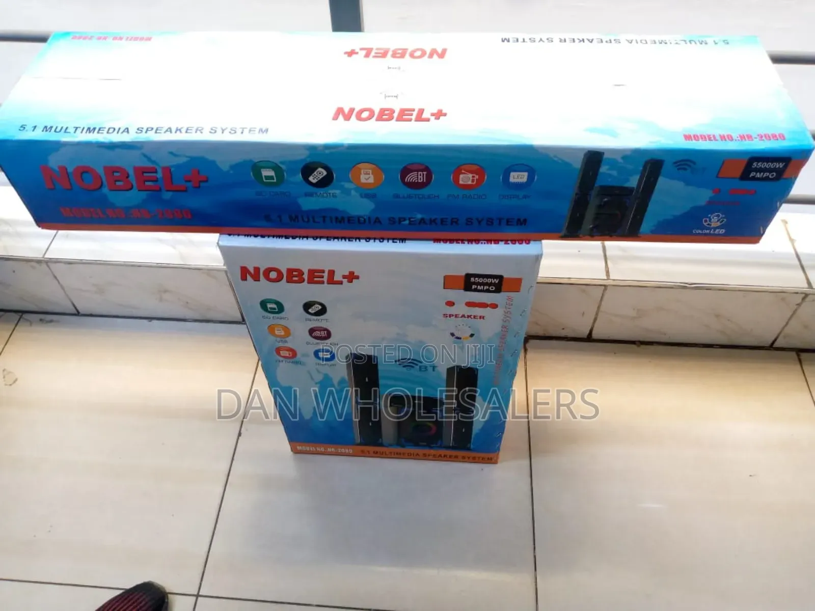 Nobel+ 5.1 Speaker System – 5500w Pmpo Powerhouse
