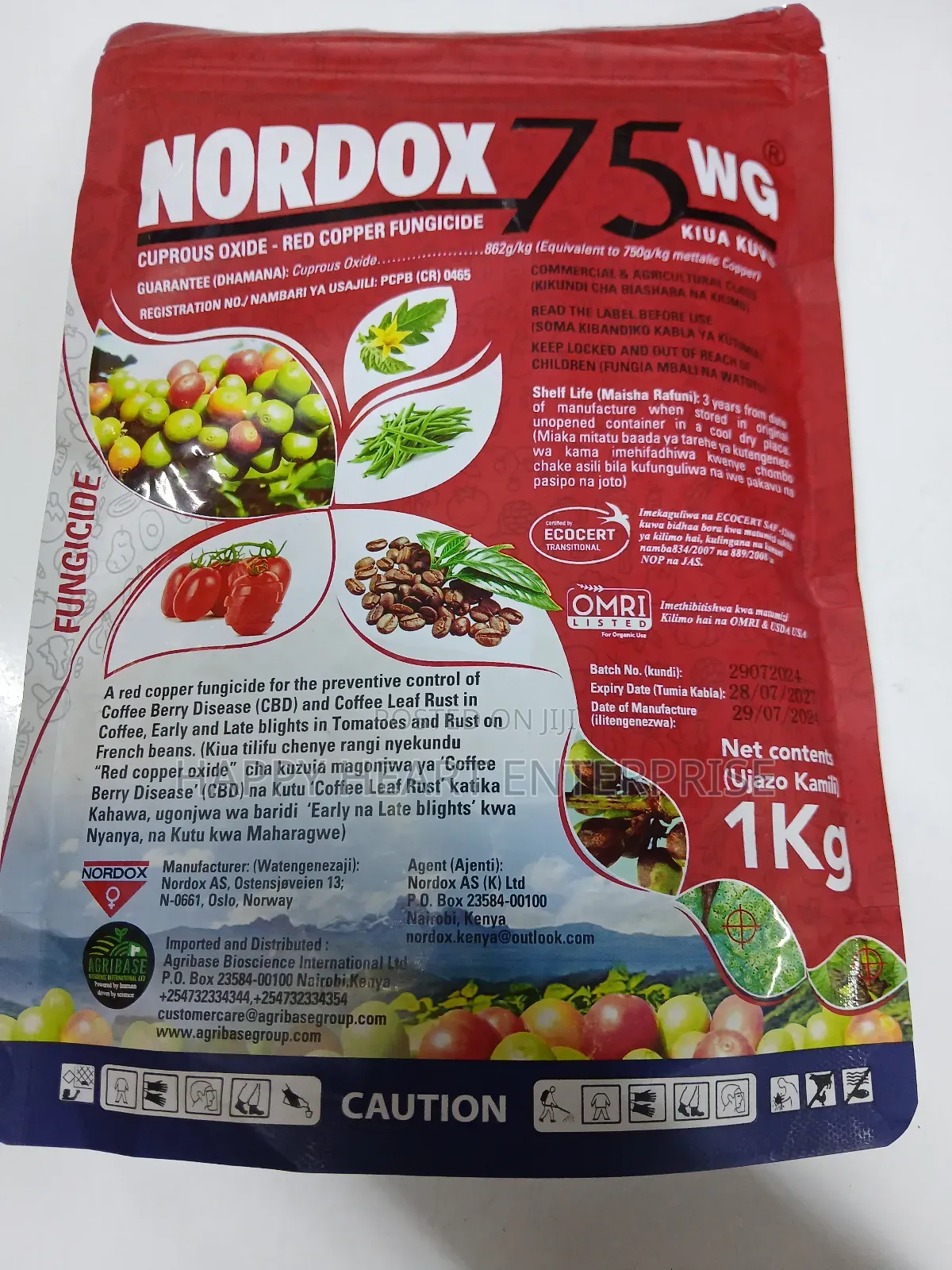 Nordox 75wg Copper Fungicide 1kg