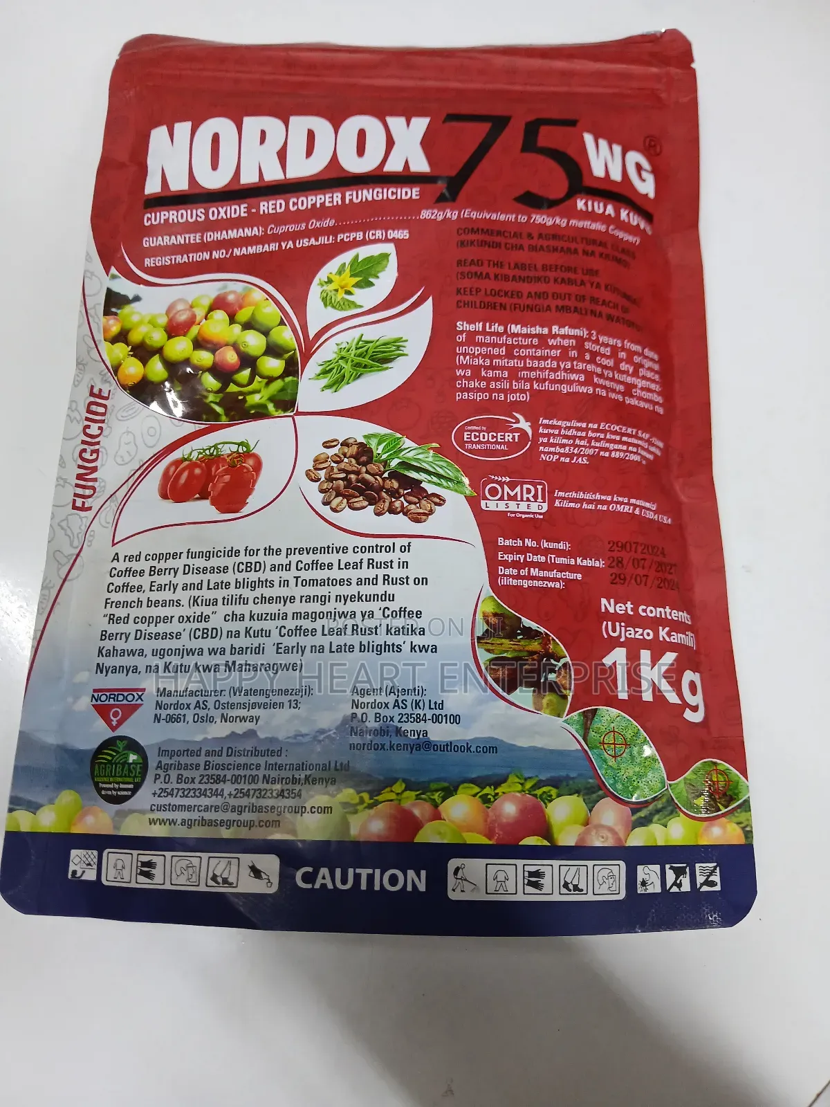 Nordox 75wg Copper Fungicide 1kg